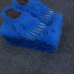 Brand New Blue Bear Claw Mules Size 9