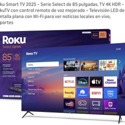 Roku Smart TV Serie Select de 85 pulgadas,