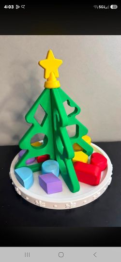Christmas Tree Shape Sorter Toddler Toy