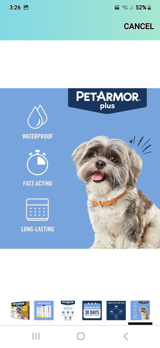 Pet Armor Plus For Dogs: 6 Month Supply