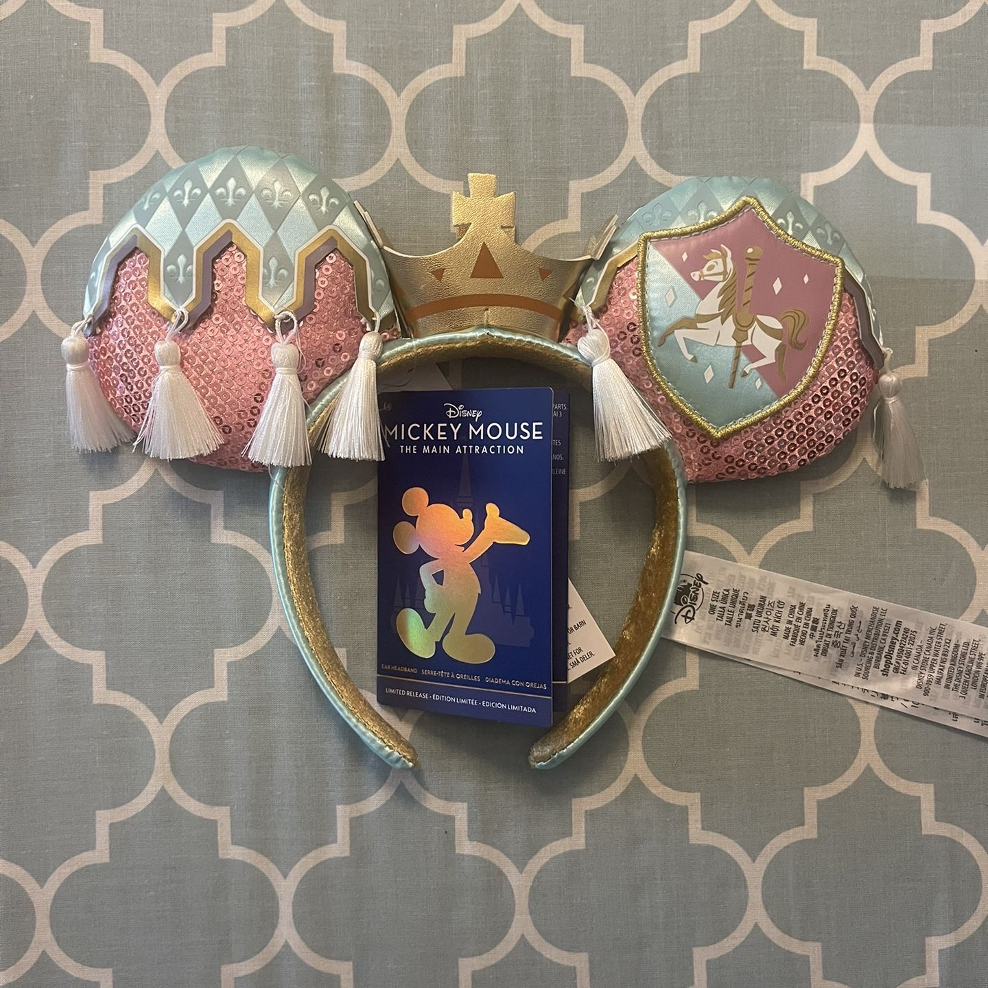 Disney Prince Charming Regal Carrousel Mickey Mouse Ears Headband Mickey Mouse: The Main Attraction - Prince Charming Regal  main image 4