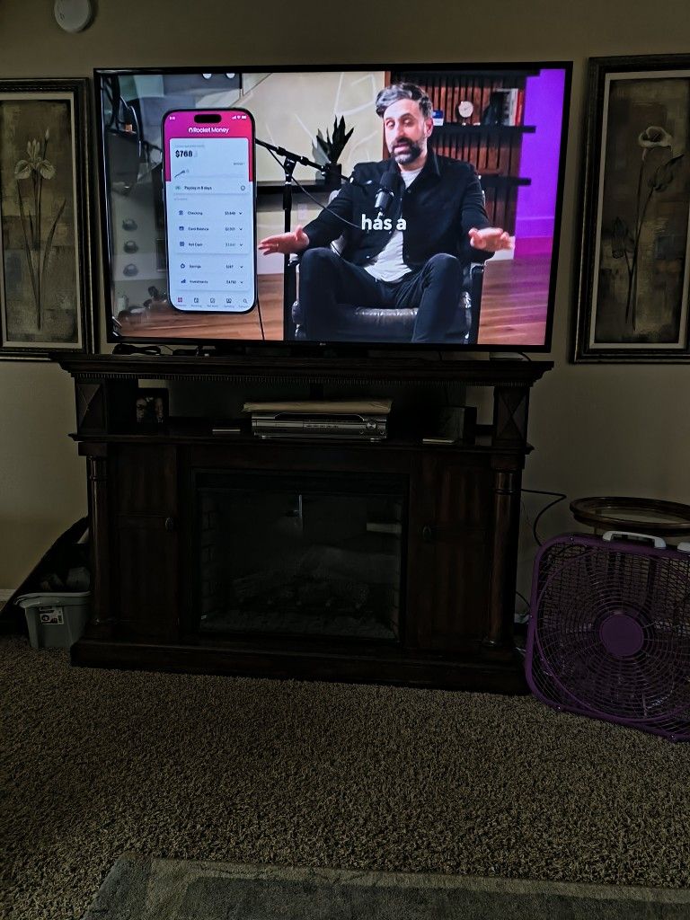 Lg Smart Tv With Electric Fireplace