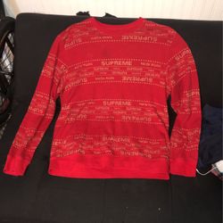 Supreme Metallic Jacquard Crewneck