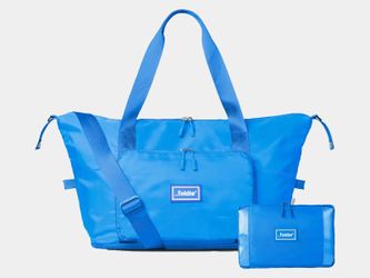 The Foldie Travel Bag Duffel Tote Azure Blue