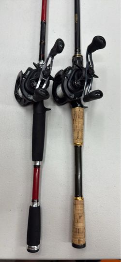 Bass fishing rods and reels