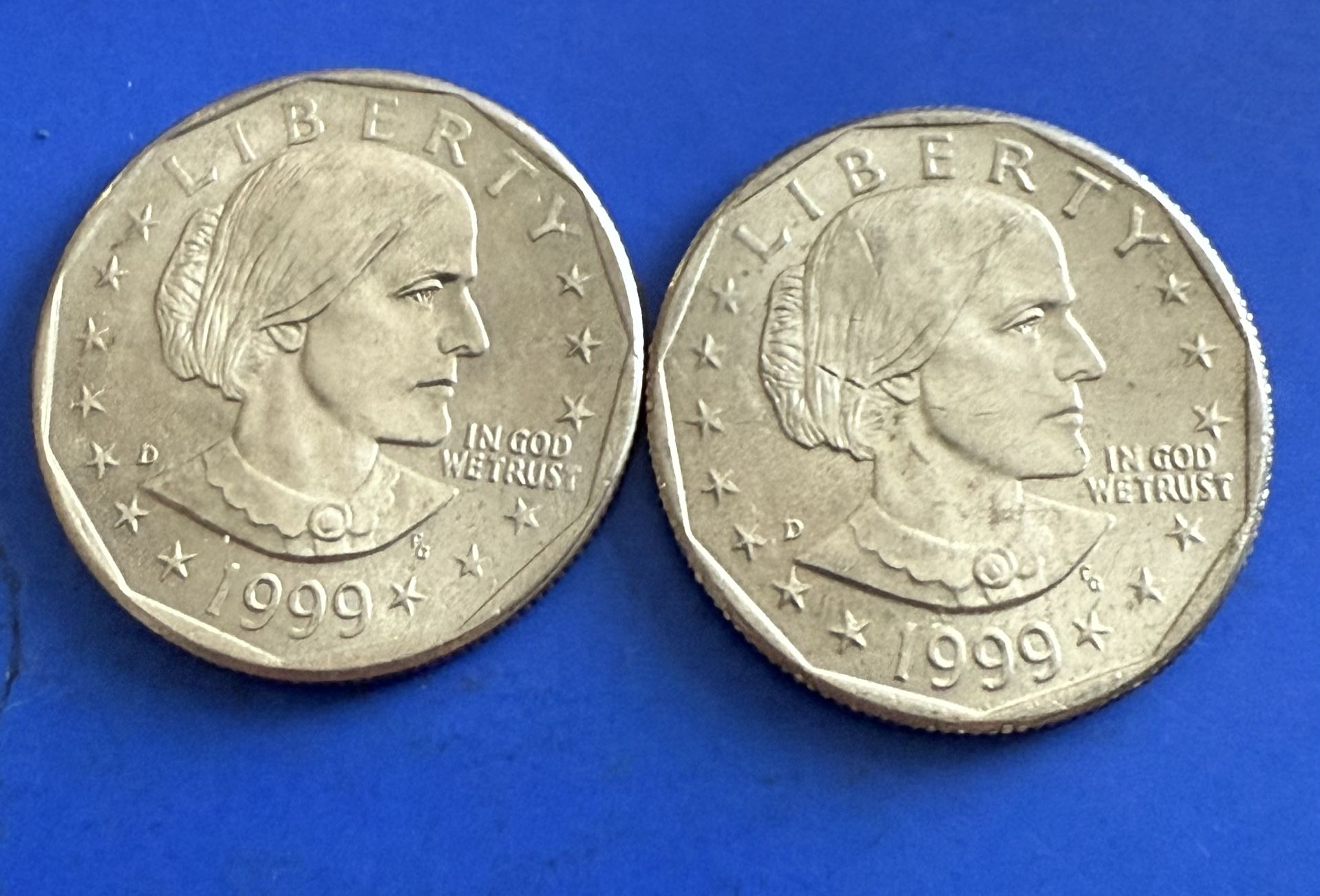 2- Of The 1999 D Susan B Anthony