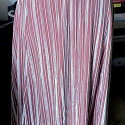 Lularoe 3X 26 28 Womens Plus Size Pink Velvet Pleated Midi Avery Skirt Pockets