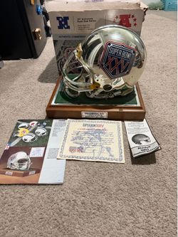 Super Bowl 25th anniversary helmet