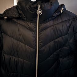 Michael Kors Black Puffer Jacket Packable