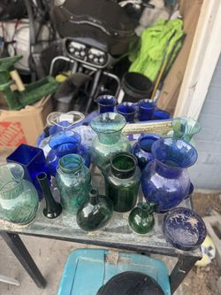 Hand Blown Glass Vases 