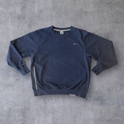 Nike Standard Issue Men's Dri-FIT Crew Sweatshirt Men’s Large Navy Blue