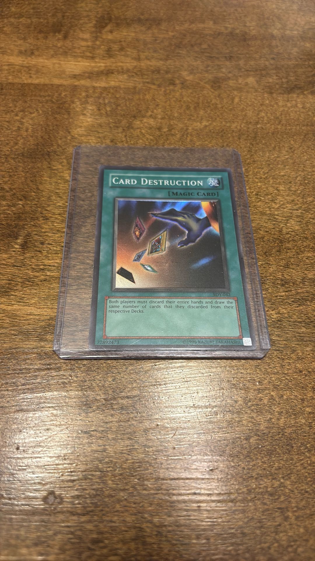 1996 Yugioh Card Destruction Holo RARE SDY-042