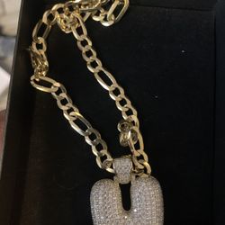 New 925 Gold Over 925 Sterling Silver