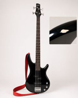 Ibanez GIO Soundgear GSR200-BK 4-String Electric Bass Guitar – Black w/ Red Strap