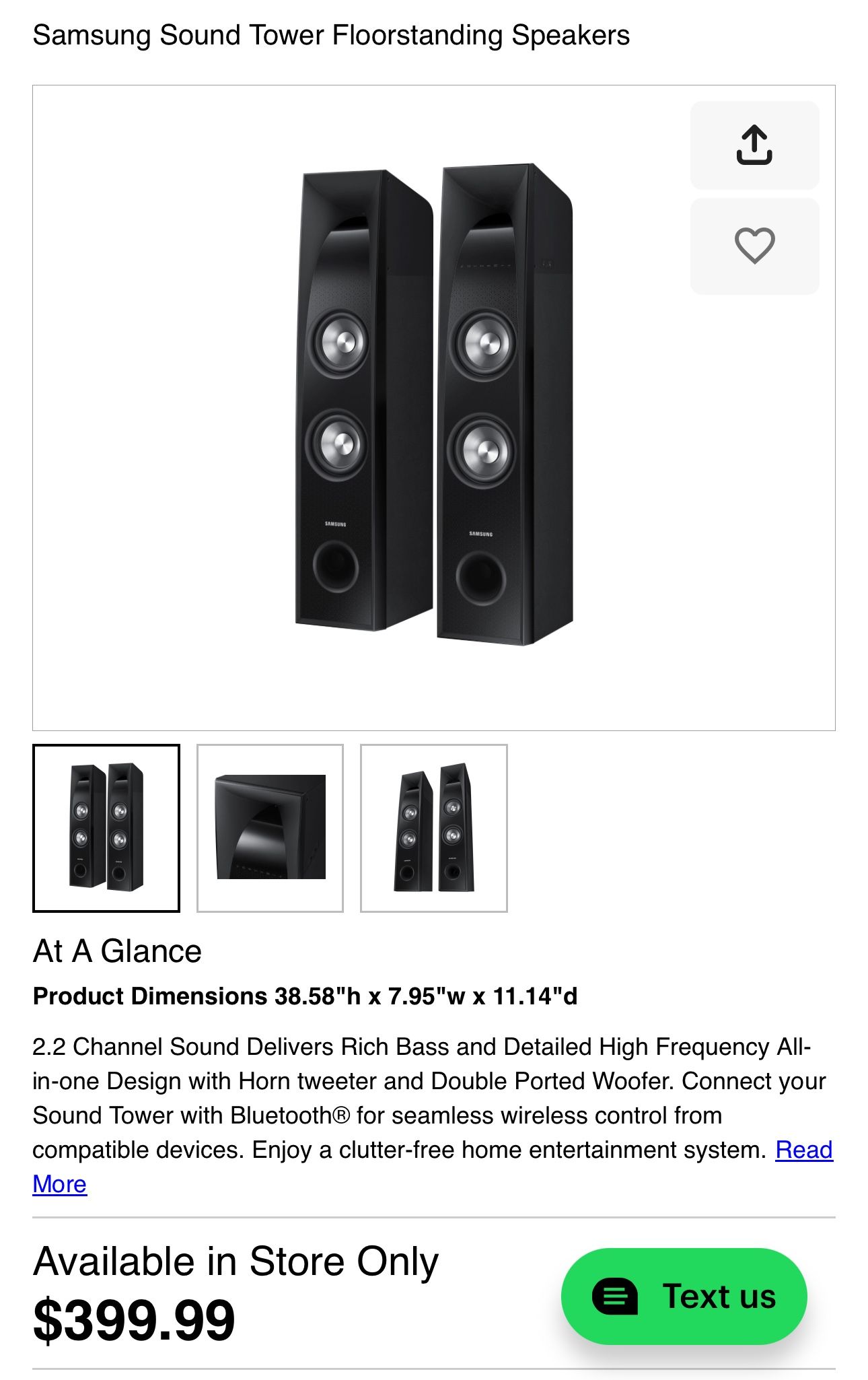 SAMSUNG TOWER SPEAKERS