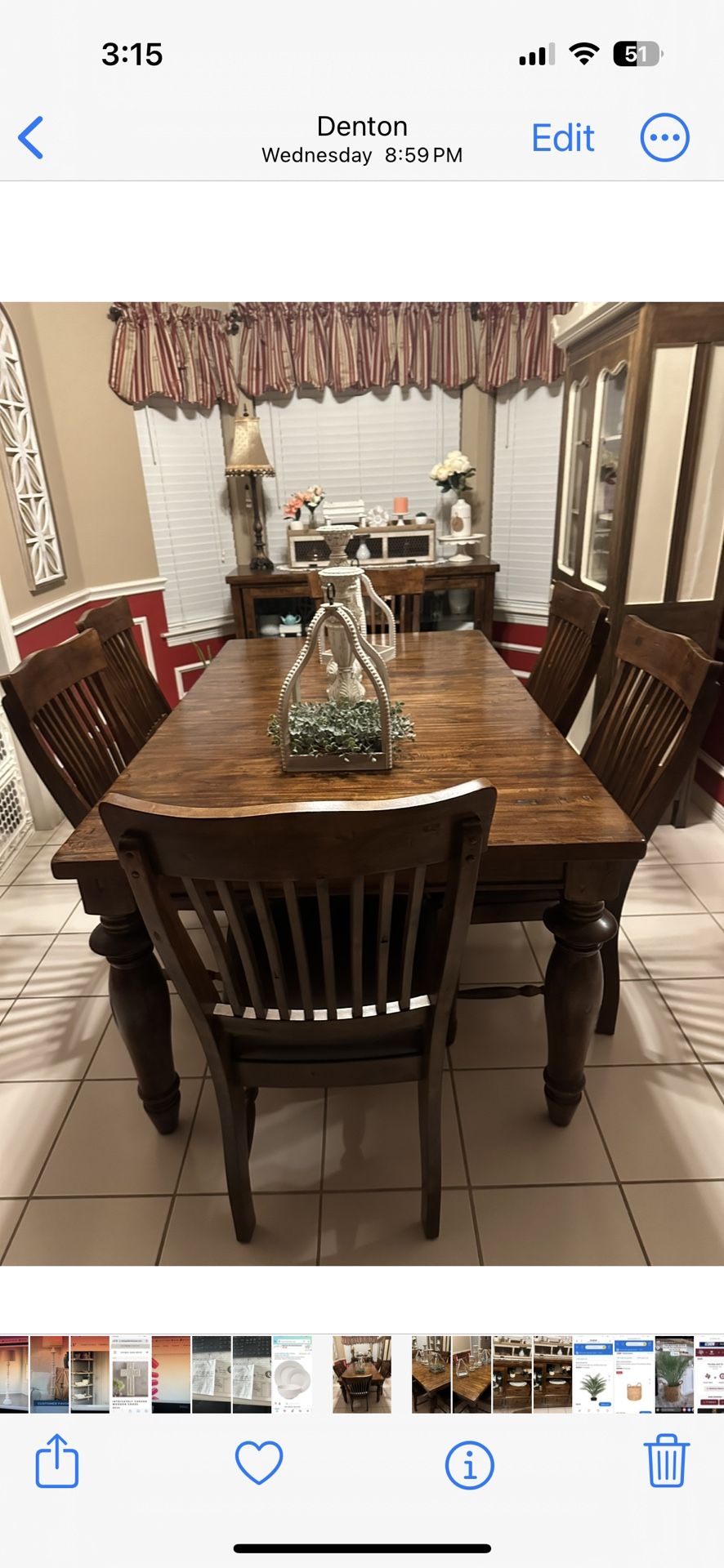 Woodbridge Solid Oak Dining Room Set & Buffet