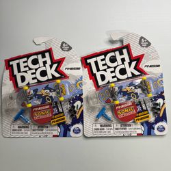 Tech Deck Finesse Sonic the Hedgehog Lot of 2 - See pictures