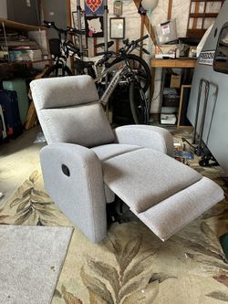 HD Designs Gray Swivel Glider Recliner