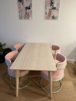 IKEA LISABO Dining Table, Ash Veneer 55 1/8 x 30 3/4 in - FREE DELIVERY