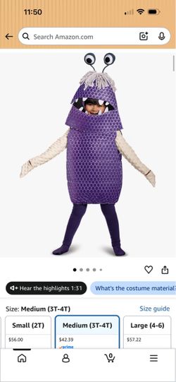 Boo and sully Monsters Inc Halloween Costume