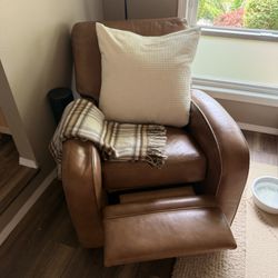TWO Faux Leather BarcaLounger Recliners