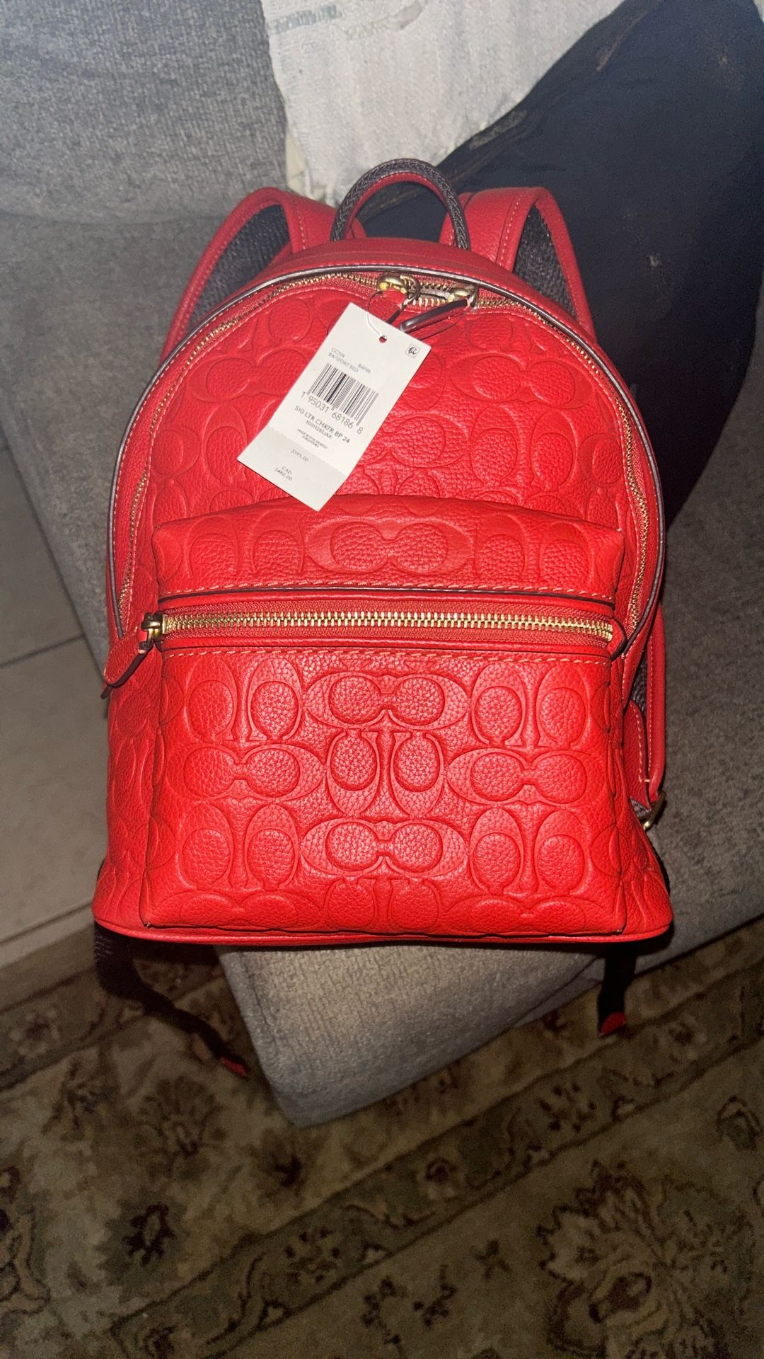 Coach Charter Backpack 24 In Signature Leather