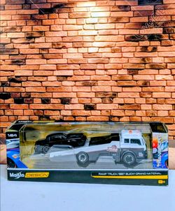 MAISTO DESIGN ELITE TRANSPORT RAMP TRUCK / 1987 BUICK GRAND NATIONAL