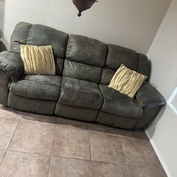 Green couches