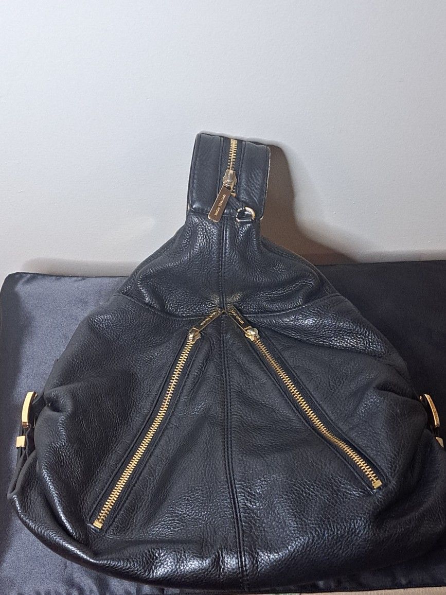 Vintage Michael Kors Black Leather Backpack