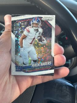 2025 Malik Nabers white disco