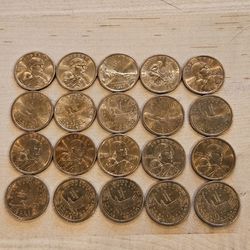 20 Sacagawea Golden Dollars Coins Collectibles 