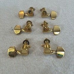 Updated SCHALLER M6 3x3 Gold Tuners (Germany)