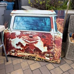 Large Vintage Car Photo Print On Canvas