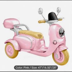 Brand New Kids Scooter  Pink  2 Seater 