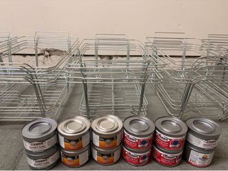 Chafing Wire Buffet Rack Stands  - Chrome Frame for Full Size Serving Pans