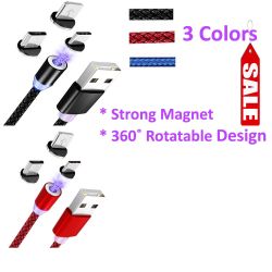 {link removed} magnetic phone charger for iPhone and Android Micro USB