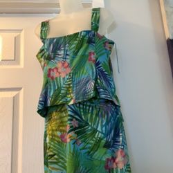 2 PC.  Bohemian Top and Skirt Set