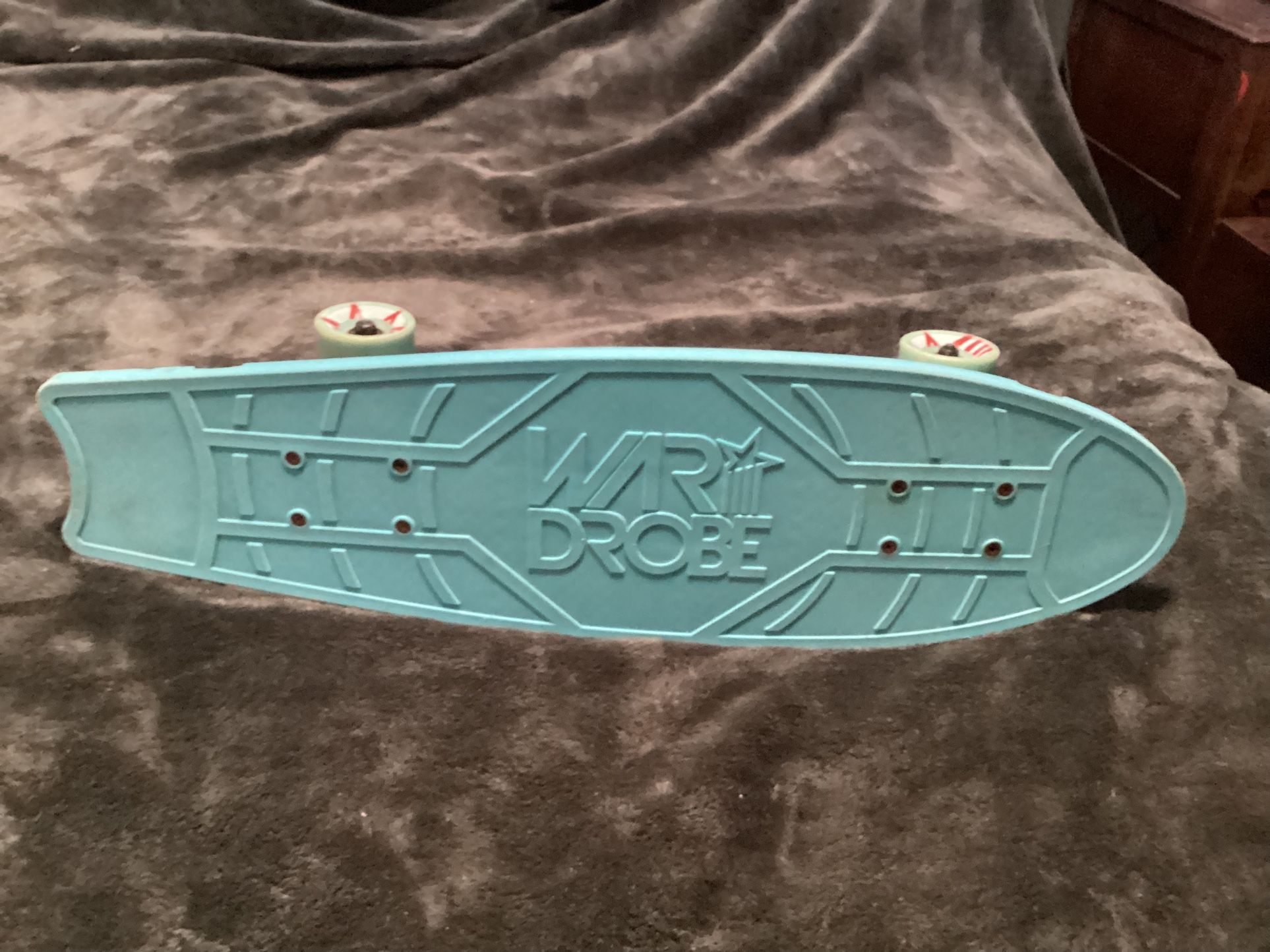 Ward Robe Blue Skateboard