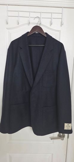 Wallace & Barnes JCrew 100% Wool Sport Blazer Navy 48R