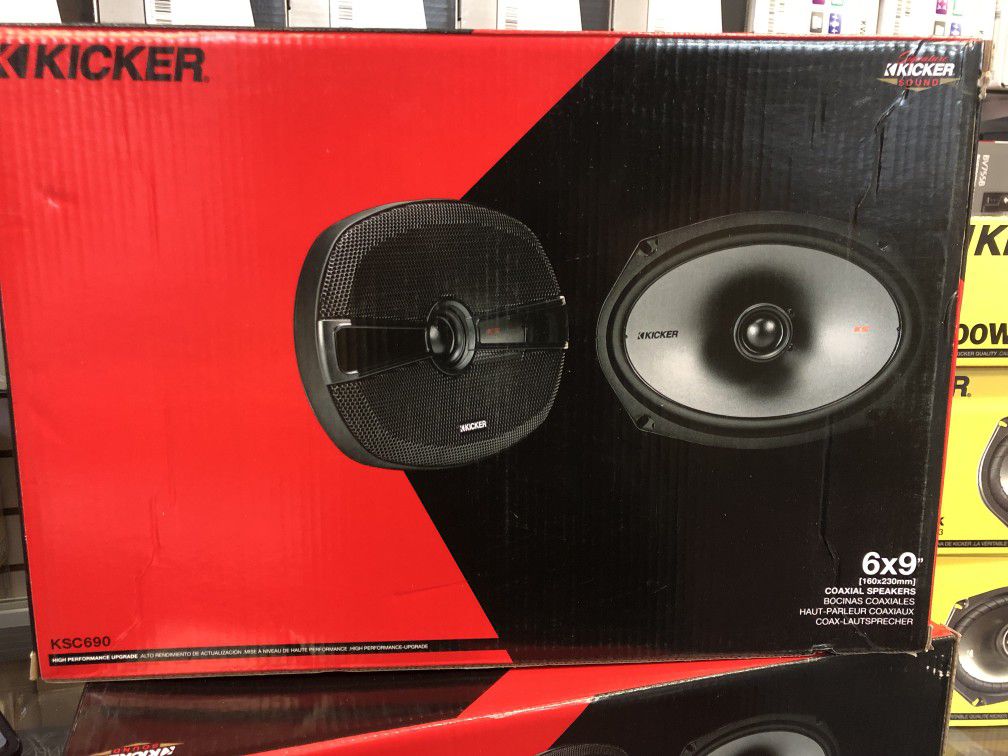 Kicker car audio speakers on sale please message me for more details