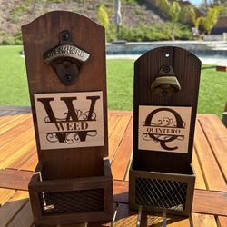 Custom Family Name Monogram Bottle Opener 