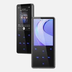 RUIZU 64GB MP3 Player Bluetooth 5.3 Built-in Speaker 2.4 In Display w/ Headphone Black