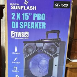 Pro Dj Speaker 2x15”
