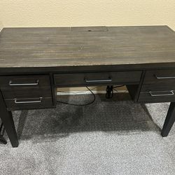 Montana Brown 3 Drawer Desk