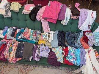 Preschool girl clothes, 4T:  60+ pieces