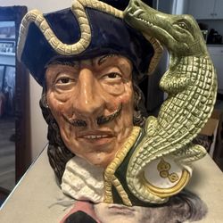 Royal Doulton Cap’n Hook Character Jug D6594 – Large Size – 1964