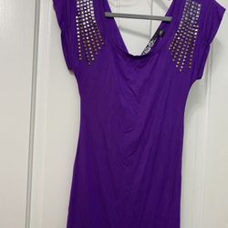 Reduced. New With Tags   Purple  Guess  Evening  Party Dress 