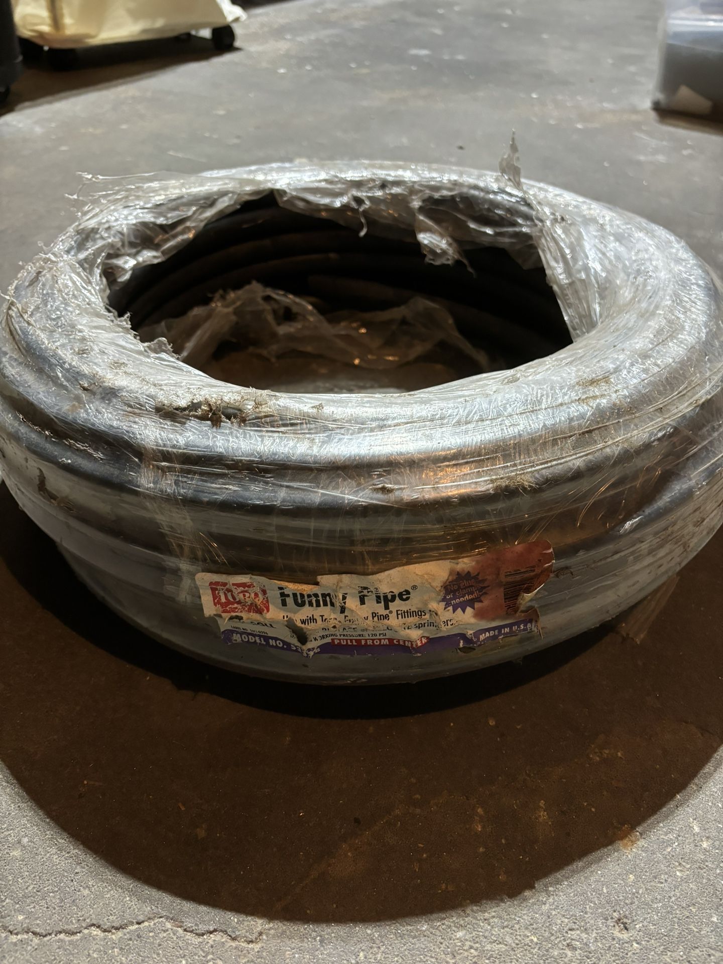 1/2" Inch Sprinkler Line 100' Ft Toro Funny Pipe, New In Packaging