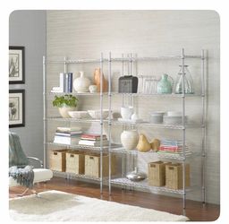 Wire Shelving Units 4 & 5-Tier