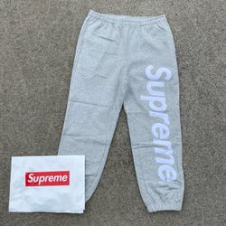Grey Supreme Sweatpants
